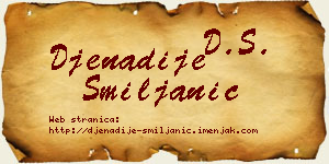 Đenadije Smiljanić vizit kartica